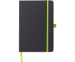 Carnet A5 en similicuir recyclé, fermeture élastique, pages lignées couleur vert clair