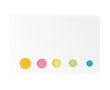 Set en carton de notes adhésives assorties pour l’organisation couleur blanc
