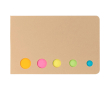 Set en carton de notes adhésives assorties pour l’organisation couleur marron