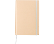 Carnet A5 en carton recyclé avec fermeture élastique, pages lignées couleur blanc
