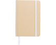 Carnet A6 en carton recyclé avec marque-page et pages lignées couleur blanc