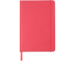 Carnet A5 en carton recyclé avec marque-page, pages lignées couleur rouge