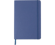 Carnet A5 en carton recyclé avec marque-page, pages lignées couleur bleu ultramarine