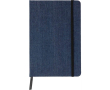 Carnet A5 en toile denim au style décontracté, avec pages lignées couleur bleu