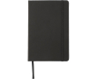 Carnet A5 en similicuir avec fermeture élastique, pages quadrillées couleur noir