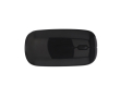Souris sans fil en ABS recyclé avec design ergonomique Ergo Reciclo couleur noir
