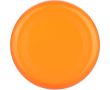 Frisbee en plastique recyclé rigide, d’un diamètre de 21 cm couleur orange