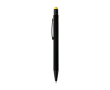 Stylo aluminium recyclé revêtement gomme à encre bleue couleur jaune