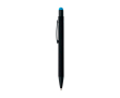 Stylo aluminium recyclé revêtement gomme à encre bleue couleur bleu ciel