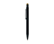 Stylo aluminium recyclé revêtement gomme à encre bleue couleur doré