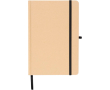Carnet A5 kraft rigide avec élastique et pages lignées couleur noir