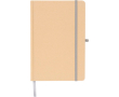 Carnet A5 kraft rigide avec élastique et pages lignées couleur argenté