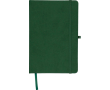 Carnet A5 en PU recyclé avec marque-page et pages lignées couleur vert