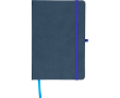 Carnet A5 en PU recyclé avec marque-page et pages lignées couleur bleu