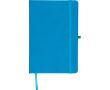 Carnet A5 en PU recyclé avec marque-page et pages lignées couleur bleu ciel