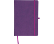 Carnet A5 en PU recyclé avec marque-page et pages lignées couleur violet