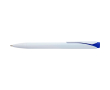 Stylo plastique recyclé avec clip et encre bleue Dokumental couleur bleu