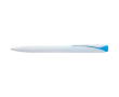 Stylo plastique recyclé avec clip et encre bleue Dokumental couleur bleu ciel