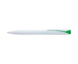 Stylo plastique recyclé avec clip et encre bleue Dokumental couleur vert