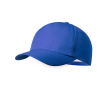 Casquette enfant en polyester RPET avec fermeture velcro couleur bleu