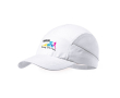 Casquette de sport en microfibre avec filet sur les côtés couleur blanc