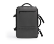 Sac à dos de voyage en cuir PU extensible avec poche pour PC 17’’ couleur gris
