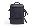 Sac à dos de voyage en cuir PU extensible avec poche pour PC 17’’ couleur bleu marine