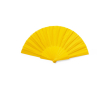 Éventail en polyester et RPET de couleurs avec boîte Color RPET couleur jaune