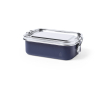 Lunch box en inox recyclé de 750 ml à personnaliser couleur bleu marine