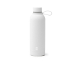 Bouteille isotherme en inoxrecyclé avec anse en silicone souple 500 ml couleur blanc