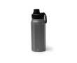 Gourde isotherme style militaire en acier inoxydable recyclé 540 ml couleur gris