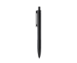 Stylo à bille en plastique recyclé avec clip assorti, encre bleue couleur noir