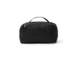 Trousse fabriquée en plastique recyclé avec fermeture zippée diagonale couleur noir