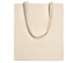 Sac en coton naturel avec anses longues renforcées 240 g/m² couleur naturel