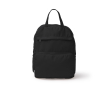 Sac à dos pliable en polyester et coton avec double fermeture éclair couleur noir