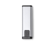 Outil multifonction ultra-plat en aluminium avec lampe 70 lumens couleur argenté