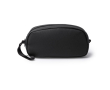 Trousse de toilette en similicuir à double compartiment avec zip couleur noir