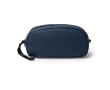 Trousse de toilette en similicuir à double compartiment avec zip couleur bleu marine