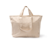 Sac en coton recyclé avec fermeture éclair et poches 420 g/m² couleur naturel