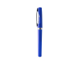 Stylo roller en plastique avec corps métallisé et encre bleue couleur bleu roi