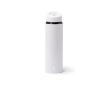 Gourde anti-fuite en inox recyclé avec anse et paille 700 ml couleur blanc