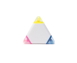Surligneur 3 en 1 triangulaire en plastique avec 3 coloris différents couleur blanc