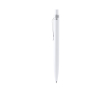 Stylo bille en aluminium recyclé avec détails trasparents, encre bleue couleur blanc