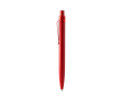 Stylo bille en aluminium recyclé avec détails trasparents, encre bleue couleur rouge