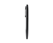 Stylo roller en aluminium recyclé avec embout tactile, encre bleue couleur noir