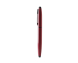 Stylo roller en aluminium recyclé avec embout tactile, encre bleue couleur rouge