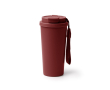 Mug isotherme en acier inoxydable avec couvercle anti-fuite 500 ml couleur rouge foncé