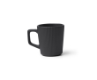 Tasse en céramique 320 ml avec extérieur mat et design nervuré couleur noir