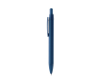 Stylo en aluminium recyclé avec recharge jumbo en encre bleue couleur bleu roi