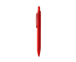 Stylo en aluminium recyclé avec recharge jumbo en encre bleue couleur rouge